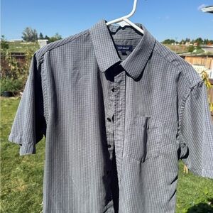 Croft & Barrow Men's Charcoal Checkered Shirt